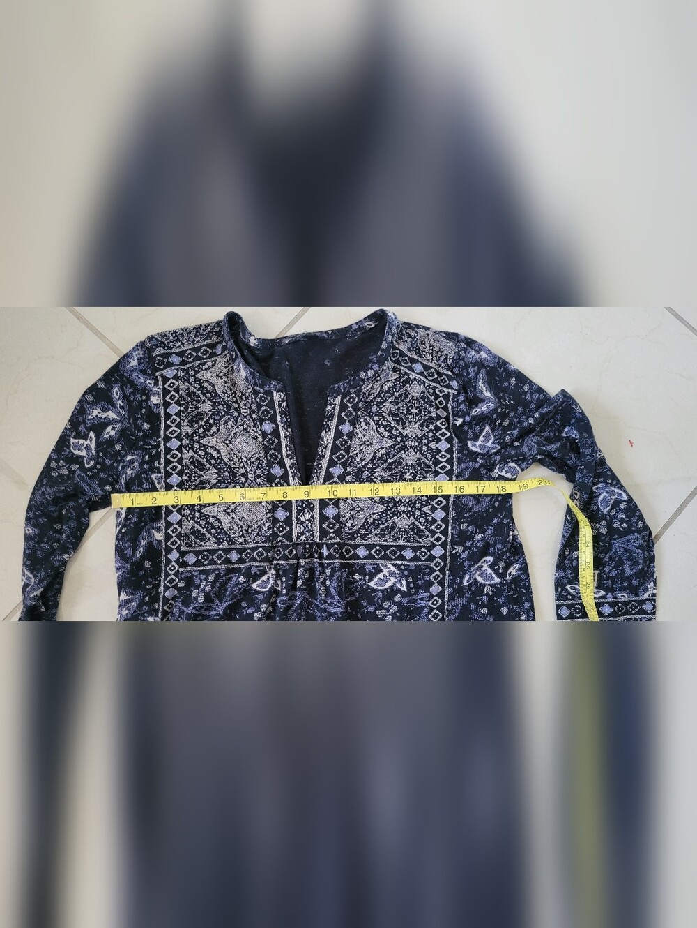 Lucky Brand Boho Peasant Blouse Large | Festival Western Casual Everyday Cottage - Picture 6 of 7